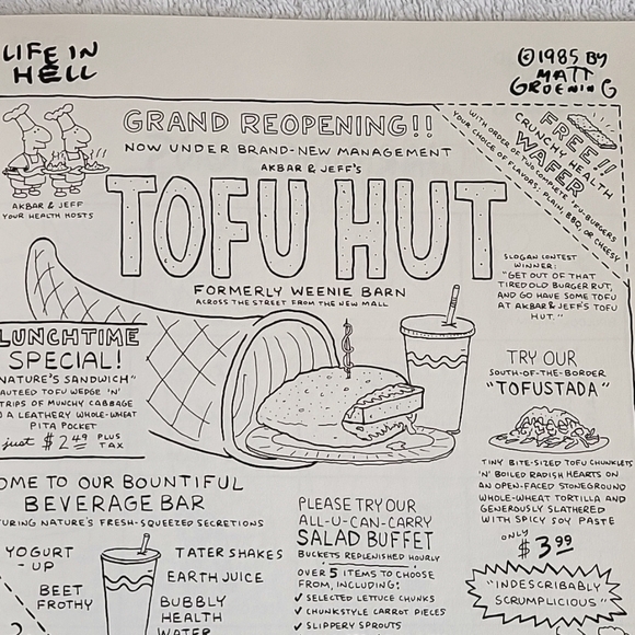 Vintage Set Of 3 Box Full Of Hell Comic Matt Groening 1986. - Picture 13 of 16